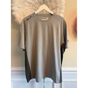 RLX GREY RALPH LAUREN SHORT SLEEVE ATHLETIC SHIRT SIZE XL